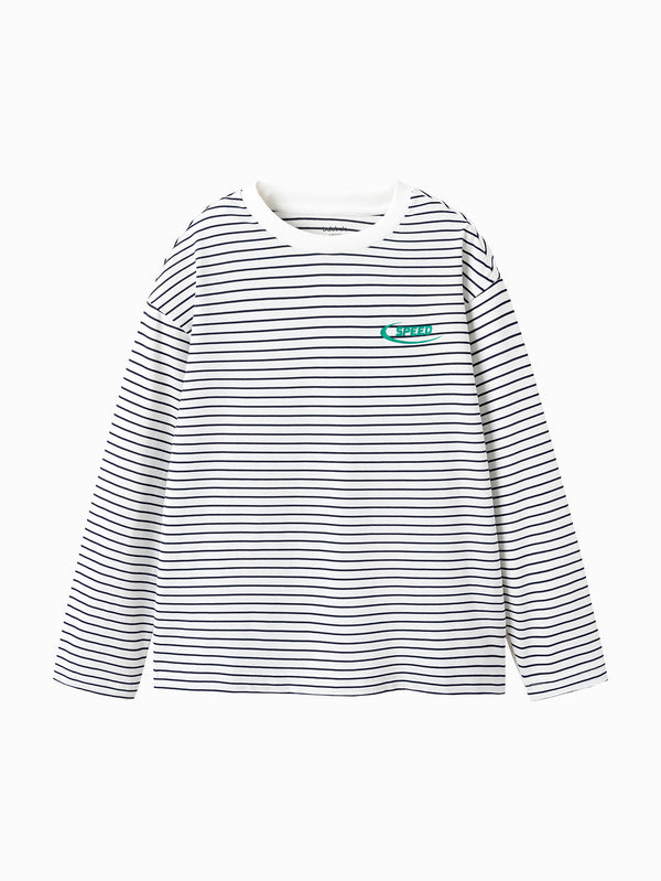 Balabala Parent-Child Unisex Transition Knitted Long Sleeve T-shirt