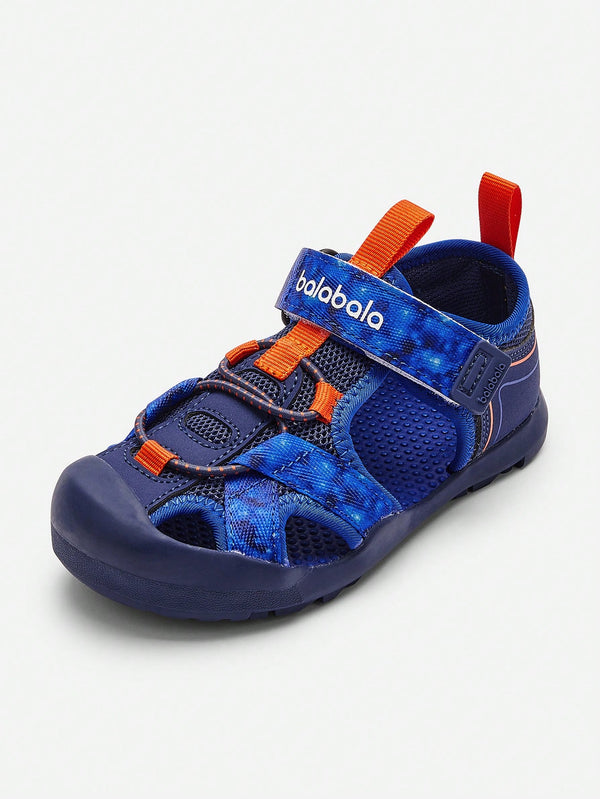 Balabala Kids' Shoes Boys' Sandals, Breathable Children's Beach Shoes, 2024 Summer New Arrival, Closed Toe With Magic Tape