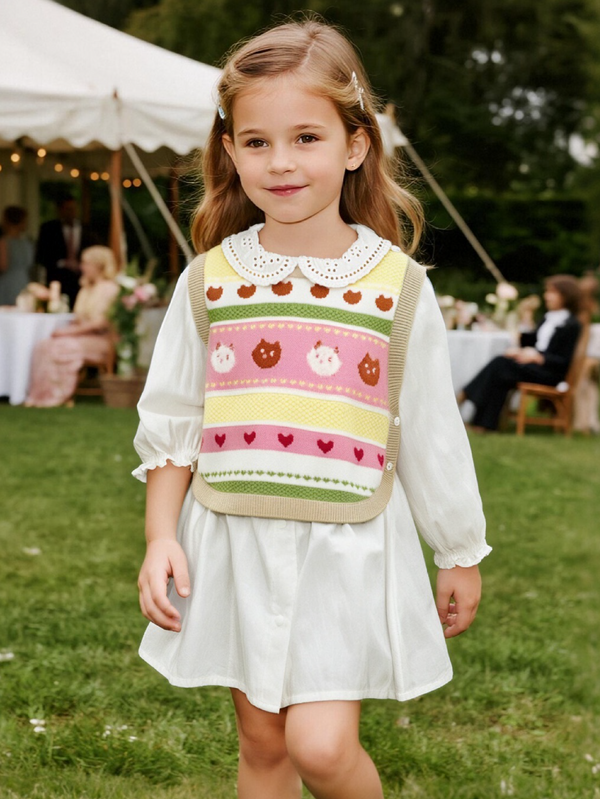 Skirt 2025 Spring New Style Girls Baby Woven Dress