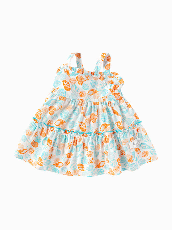 balabala Baby Girl Have Fun Style Woven One-Piece Dress