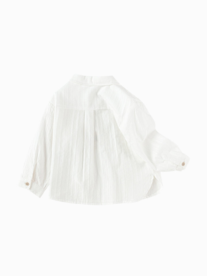 Off-white Baby Boy Woven Long Sleeve Shirt