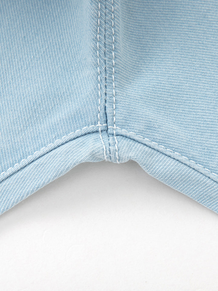 Denim Light Blue Baby Girl Denim Trousers