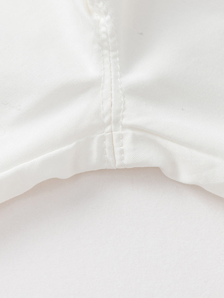 Raw White Baby Girl Woven Trousers