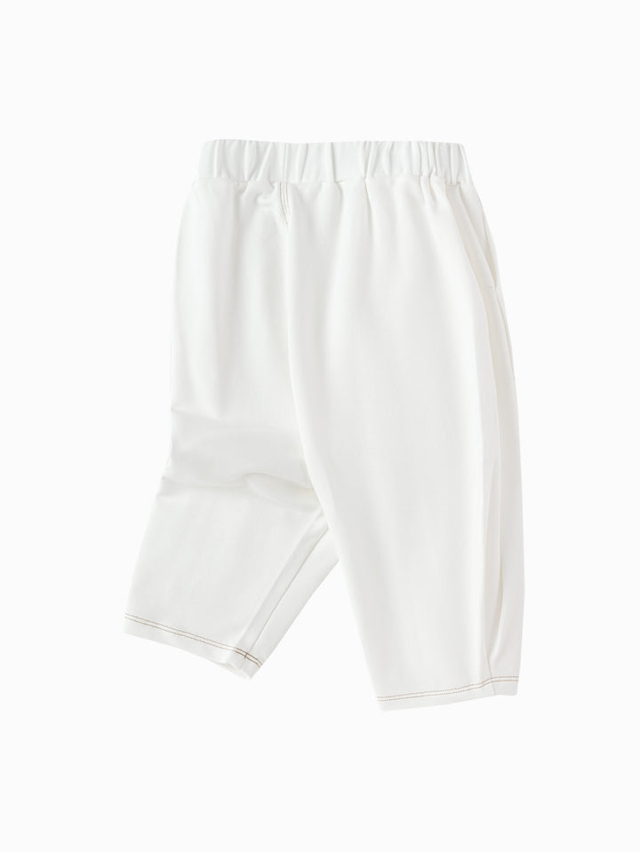 Raw White Baby Boy Knit Trousers