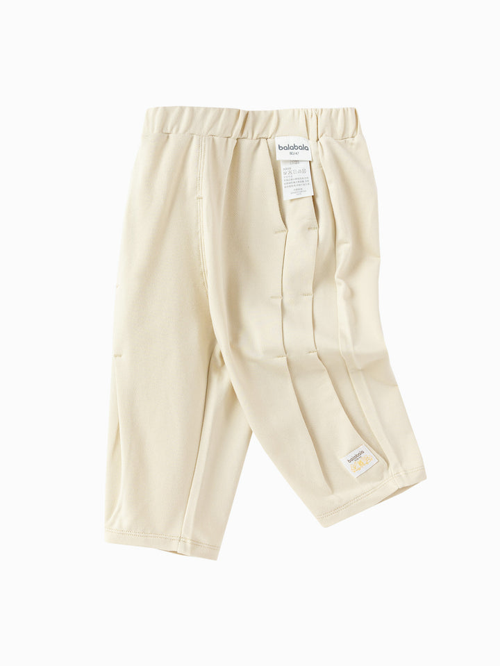 Light Camel Gray Baby Boy Knit Trousers