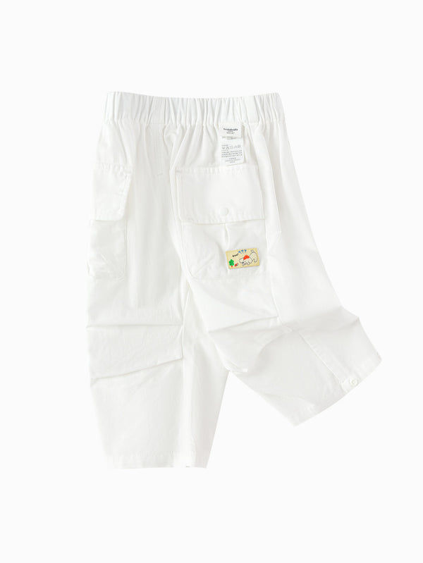 Raw White Baby Unisex Woven Trousers