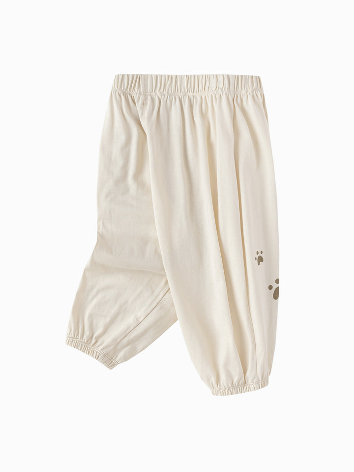 Light Khaki Baby Unisex Knit Trousers