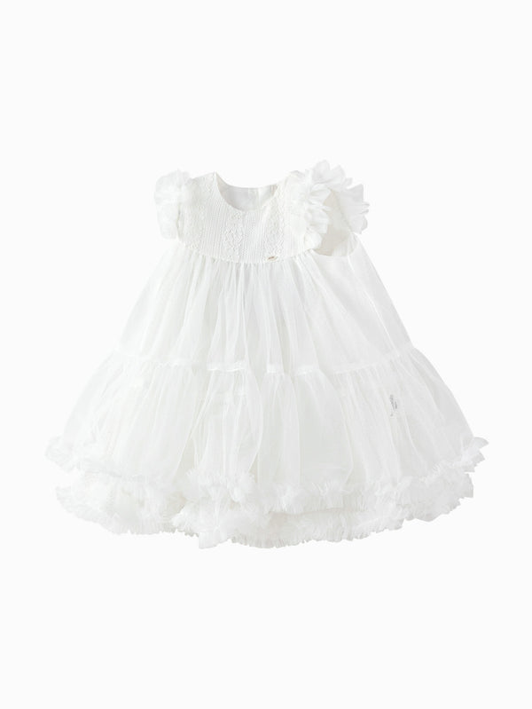 Off-white Baby Girl Woven Dress