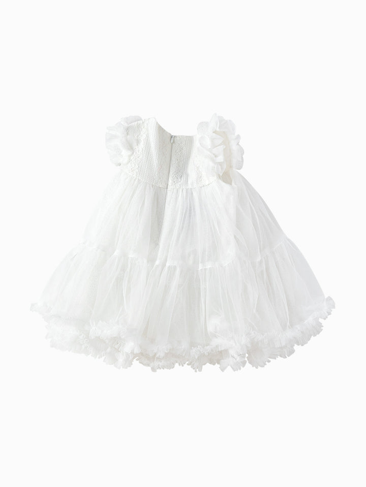 Off-white Baby Girl Woven Dress