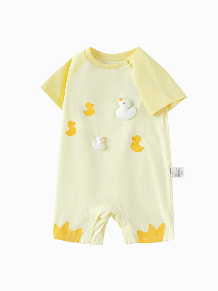 Yellow Baby Unisex Knit Jumpsuit