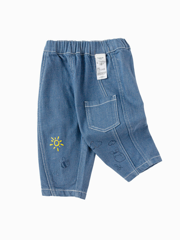 Boy Baby Clothes Blue Hue Bee Trousers