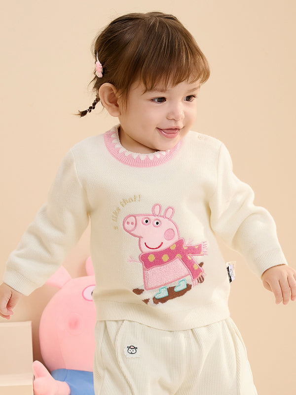 [ IP-Peppa Pig ] Balabala Girl Baby Sweater