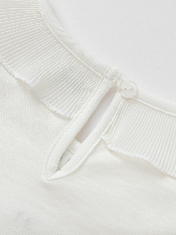 Raw White Long Sleeve T-Shirt