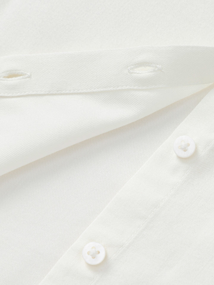 Raw White Long Sleeve Shirt