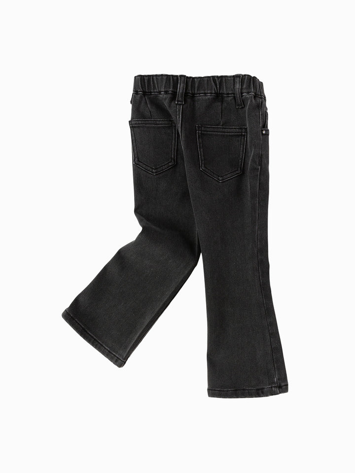 Denim Black Trousers