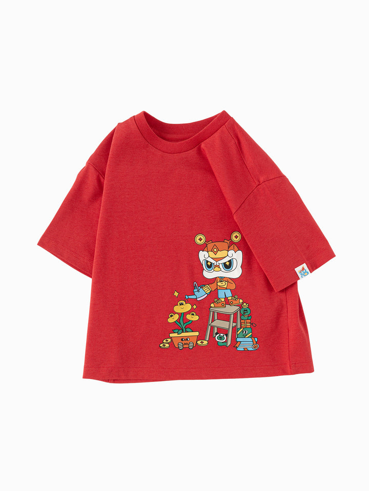 Chinese Red Short Sleeve T-Shirt