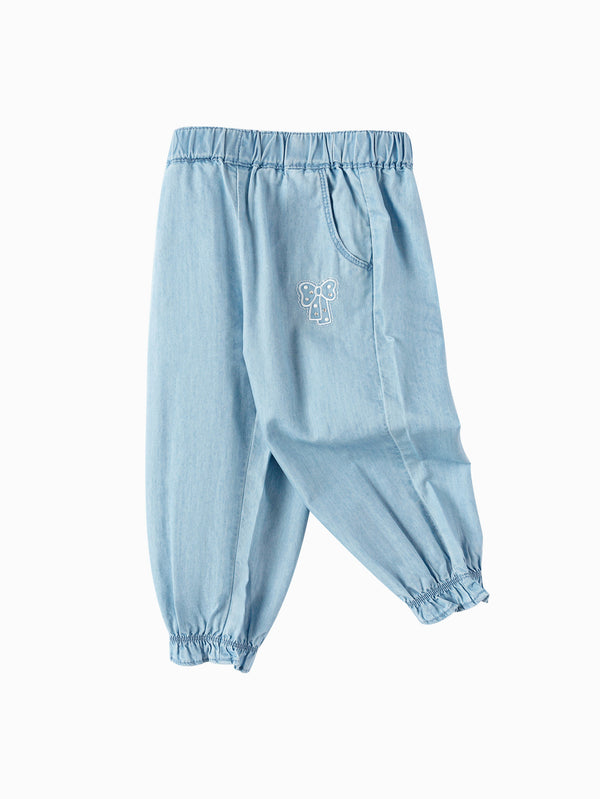 balabala Toddler Girl Basic Style Denim Trousers