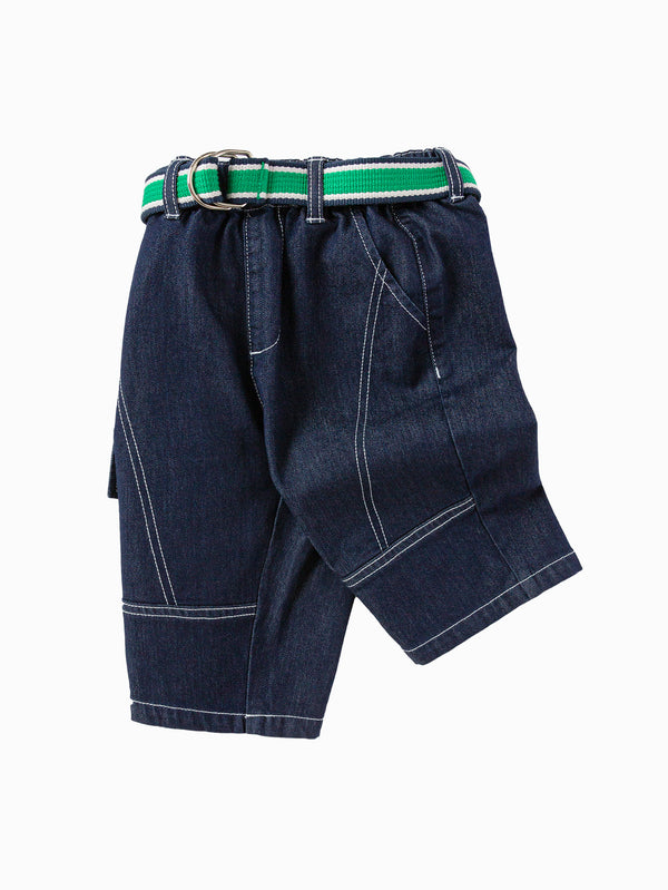 balabala Toddler Boy Explore Style Denim Mid-Length Pants