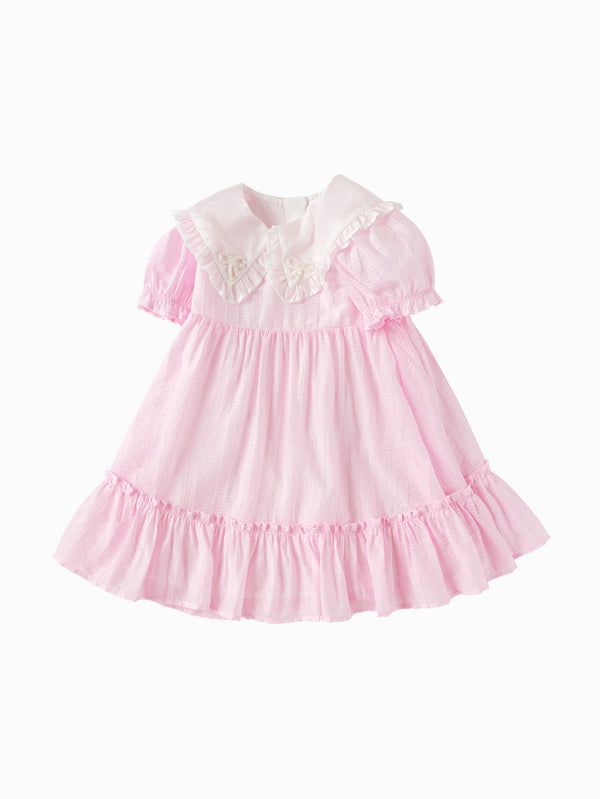 balabala Toddler Girl Have Fun Style Woven One-Piece Dress