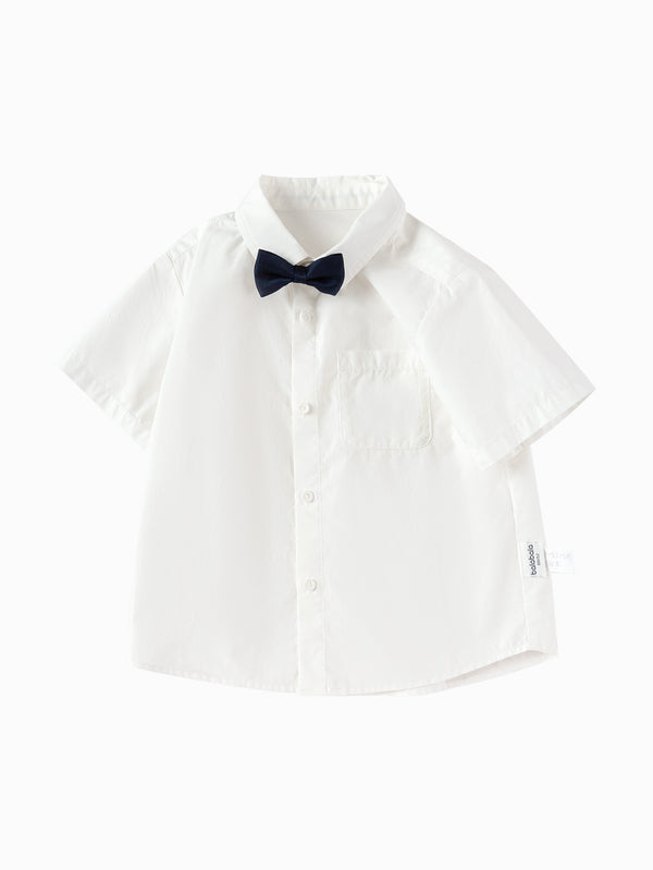 balabala Toddler Boy Have Fun Style Woven Short Sleeve Shirt