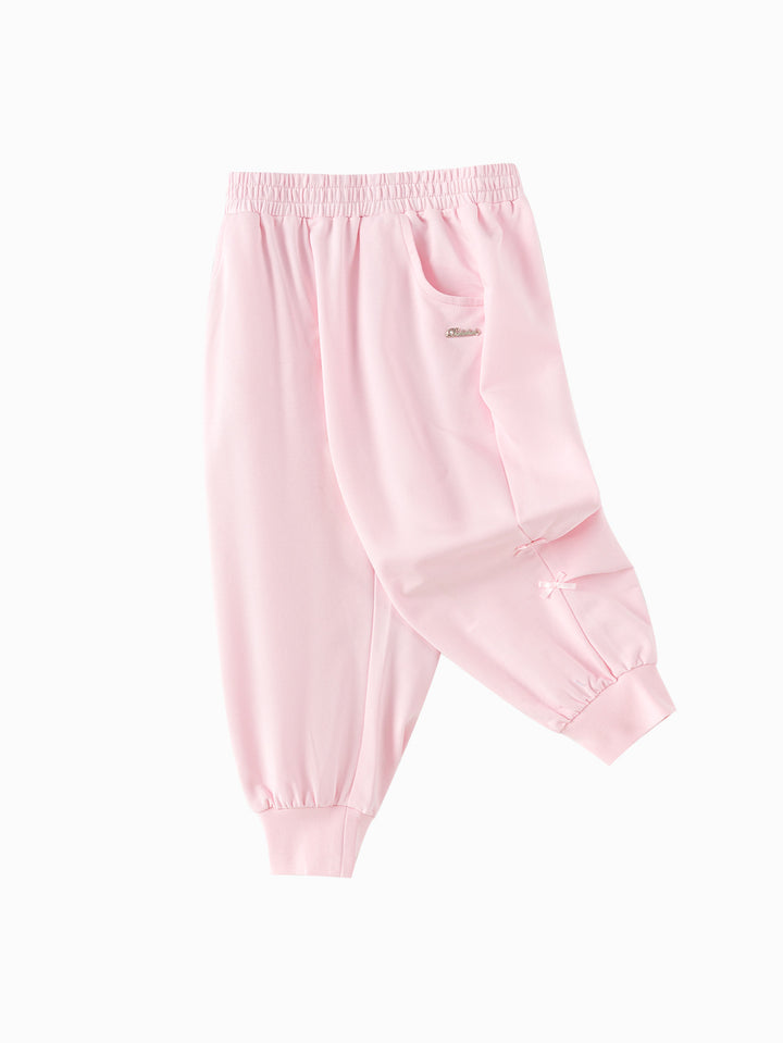 Visions Pink Baby Girl Knit Trousers