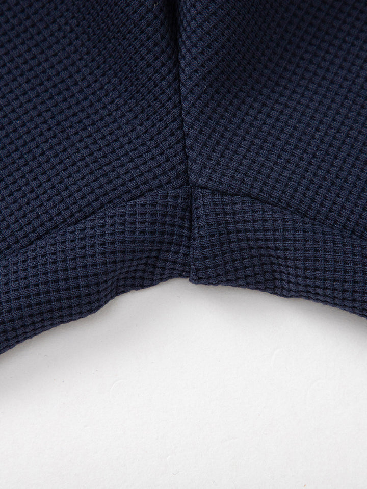 Dark Blue Baby Boy Knit Middle Pants