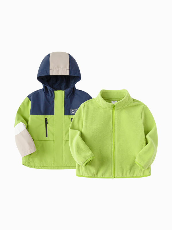 Boy Trend Scenarios Olivine Solid Color Casual Clothes