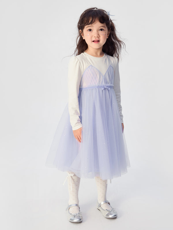 Robe une pièce à imprimé violet Highlight Moment pour fille