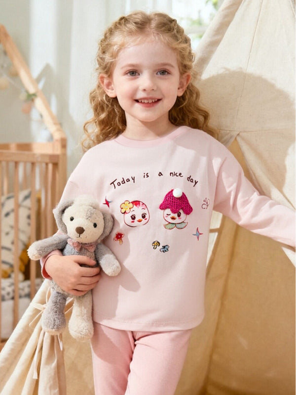 Balabala Mädchen Kleinkind Langarm T-Shirt