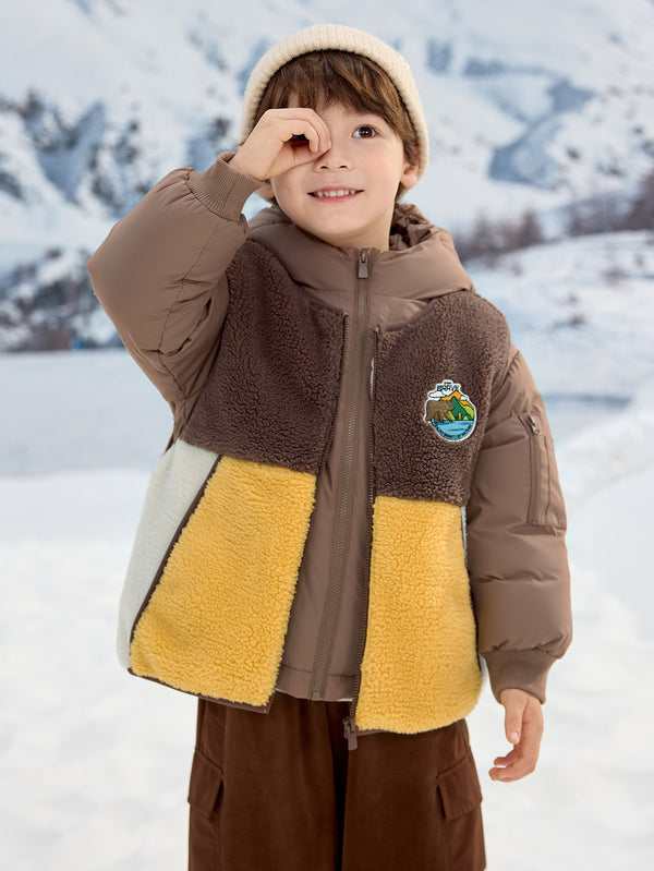 Balabala Boy Chaqueta de plumón para niños pequeños