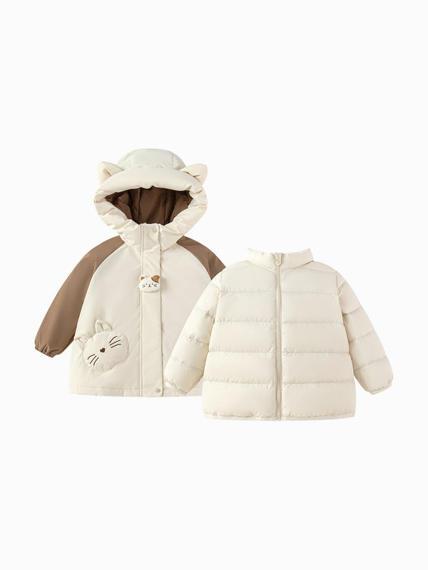 Balabala Girl Toddler Down Jacket Ultra-lightweight（10-20℃ / 50-68°F）