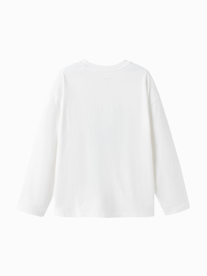 Raw White Long Sleeve T-Shirt