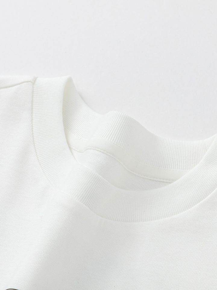 Raw White Long Sleeve T-Shirt