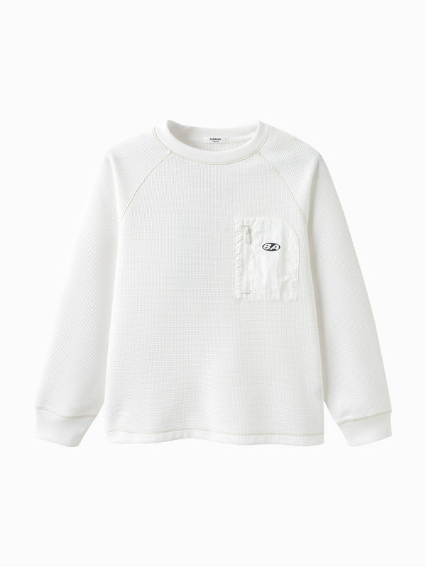 Raw White Long Sleeve T-Shirt