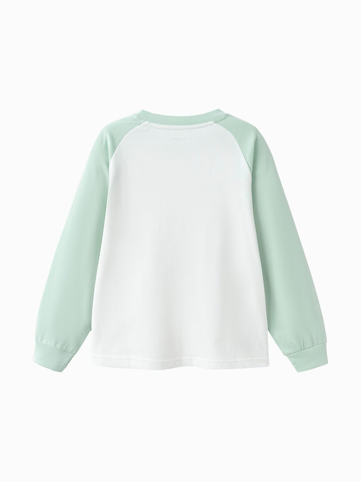 White Green Long Sleeve T-Shirt