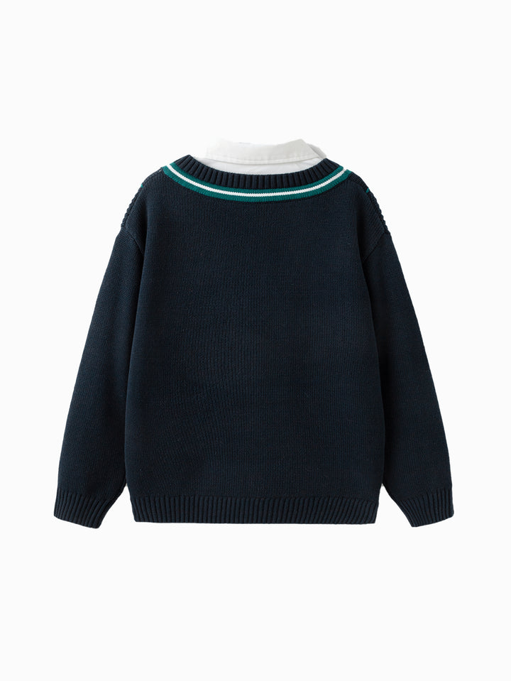 Chinese Blue Sweater