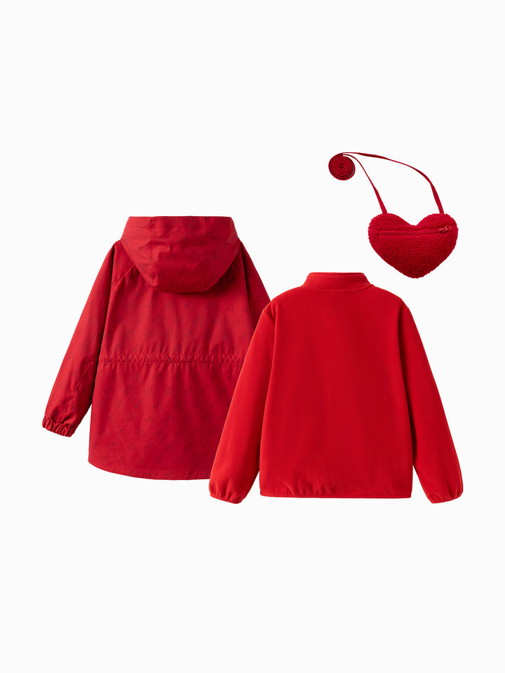 Chinese Red Casual Clothes