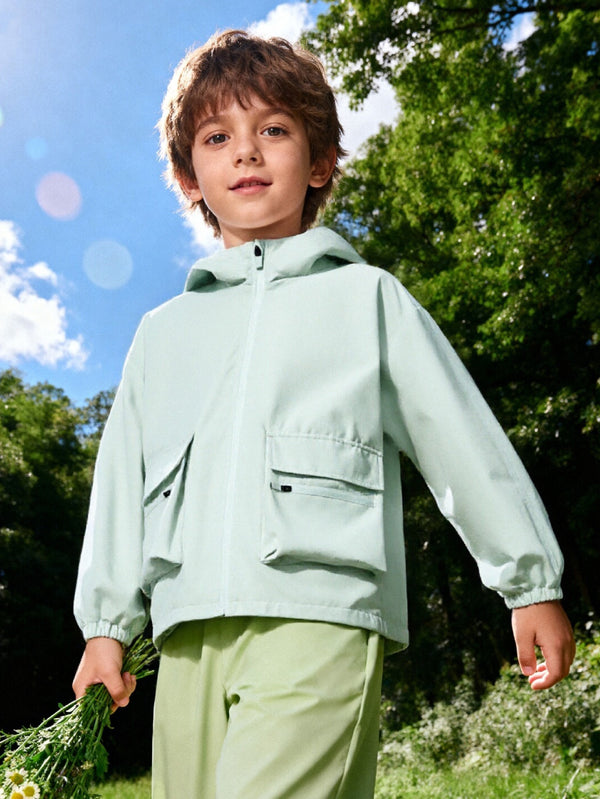 2025 Mùa xuân New Boys and Girls Hooded Jackets