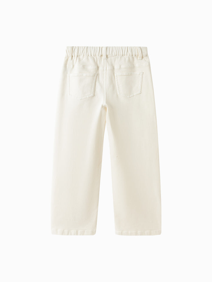 Cream White Trousers