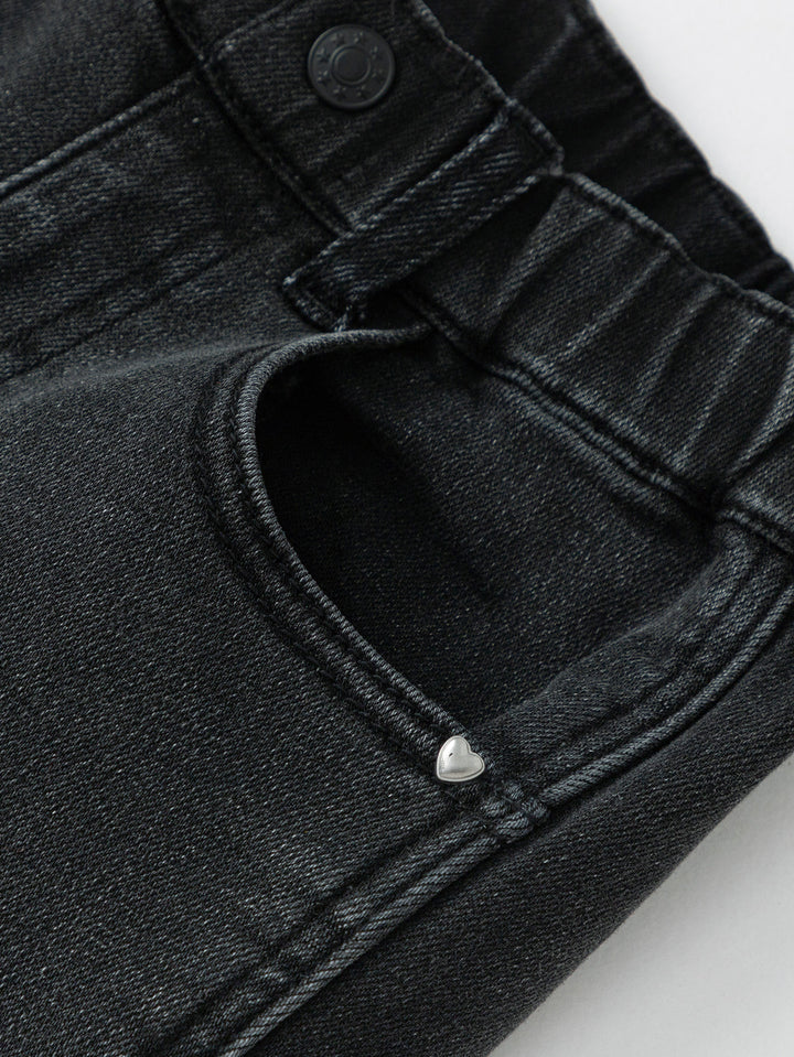 Denim Black Trousers