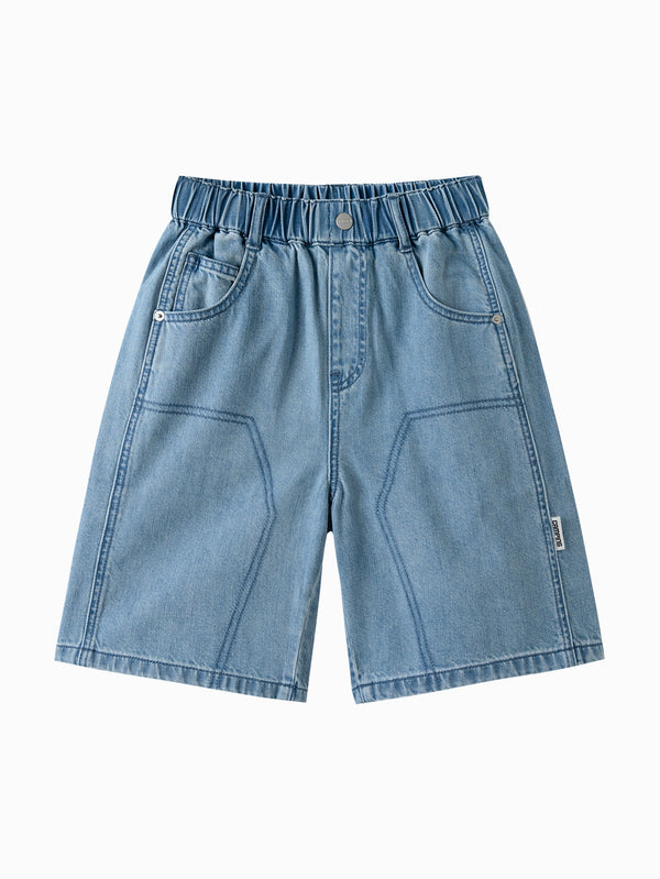 balabala Kids Boy Outdoor Style Denim Mid-Length Pants