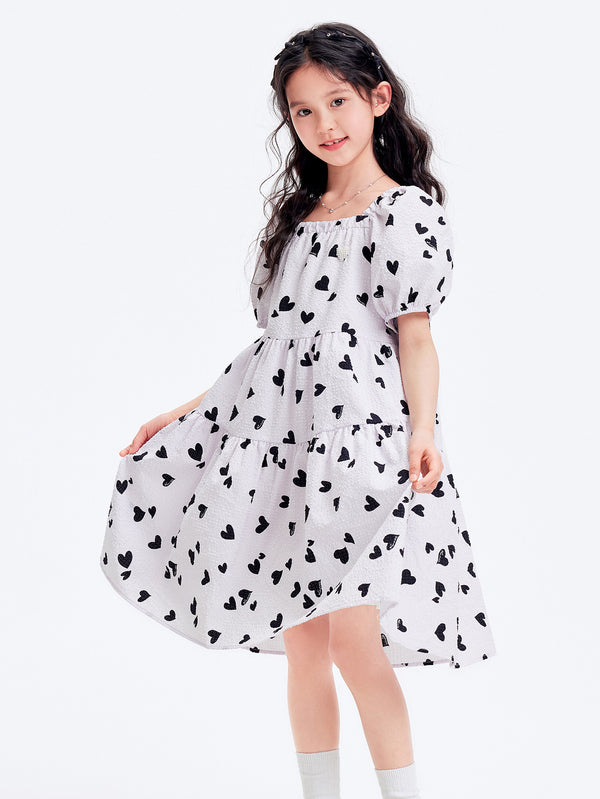 balabala Kids Girl Outdoor Style Woven One-Piece Dress