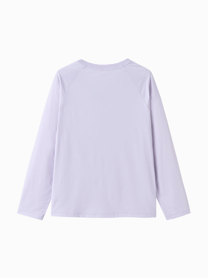 Violet Toddler Unisex Round V-Neck Long Sleeve T-Shirt