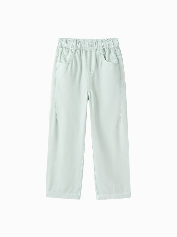 Green Toddler Girl Denim Trousers