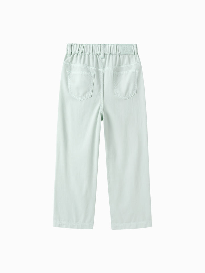 Green Toddler Girl Denim Trousers