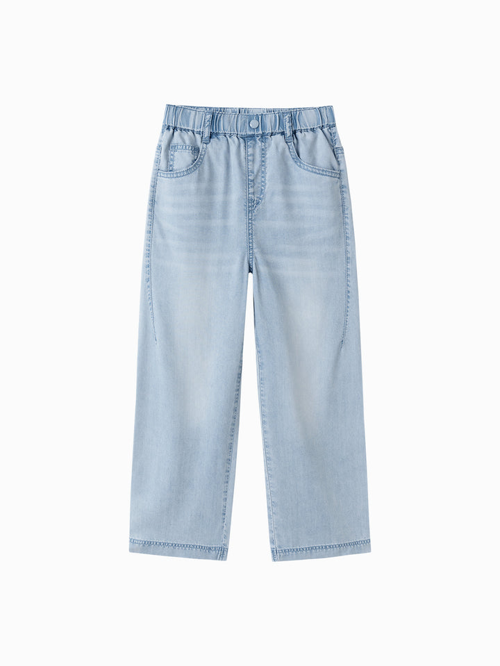 Denim Light Blue Toddler Girl Denim Trousers