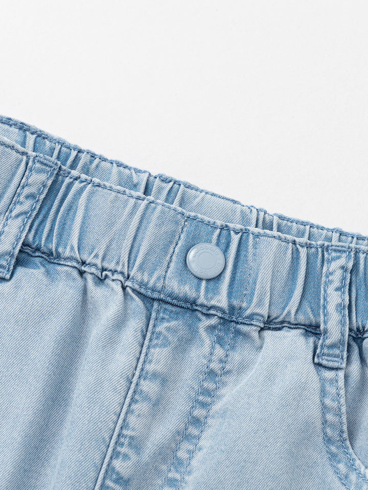 Denim Light Blue Toddler Girl Denim Trousers