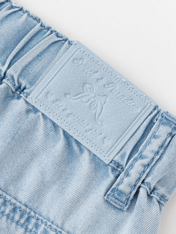 Denim Light Blue Toddler Girl Denim Trousers