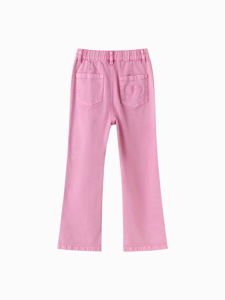 Pink Toddler Girl Denim Trousers