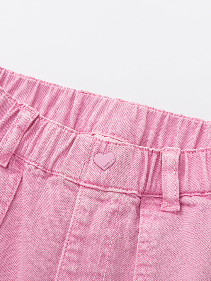 Pink Toddler Girl Denim Trousers